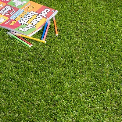 Artificial Grass 35mm Ackee Realistic Astro Turf Garden Fake Lawn 2m 4m CHEAP • £246.62