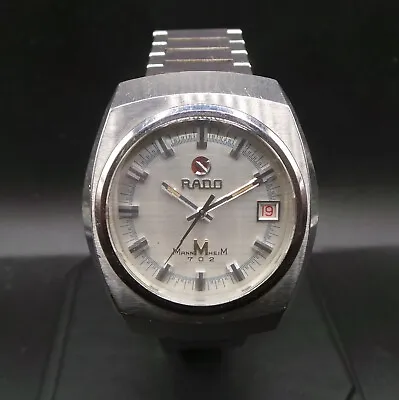 RADO Mannheim 702 Swiss Made Automatic Mens 37mm Watch C.1960/70s RARE! • £249.99