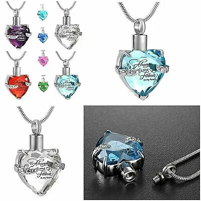 Urn Necklace Cremation Jewellery Ashes Pendant Locket  Memorial Human Pet Dog • £17.99