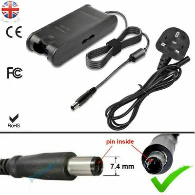 £11.99 • Buy 90W 19.5V 4.62A Laptop AC Adapter Charger For Dell PA10 Latitude D620 D630 7.4MM