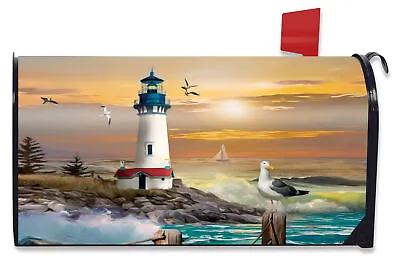 Sunset Lighthouse Summer Magnetic Mailbox Cover Standard Briarwood Lane • $17.97