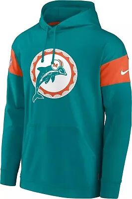 Nike Miami Dolphins On Field Hoodie Throwback Logo XL🔥🐬 • $149.97