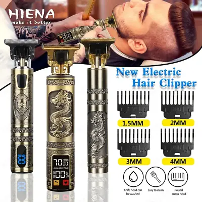 Professional Mens Hair Clippers Shaver Trimmers Machine Cordless Beard Electric • £8.99