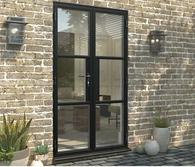 £1400 • Buy Black Heritage External Patio Door, Aluminium French Doors,  1190mm X 2090mm
