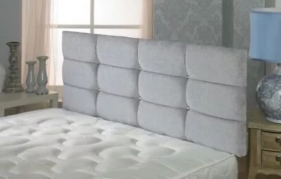 £32.99 • Buy Deluxe Velmont Chenille 20'' Headboard 2ft6 3ft 4ft 4ft6 5ft All Sizes & Colours