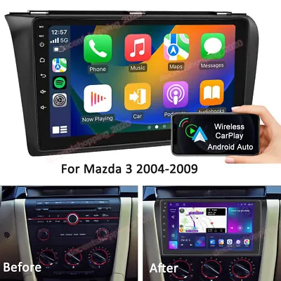 Android 12.0 For Mazda 3 2004-2009 Car Stereo MP5 Radio Player GPS Navi CarPlay • $109.96