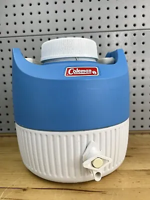 $44.99 • Buy Vintage Coleman Water Beverage Jug Blue Plastic Cooler 2 Gallon 2/1981