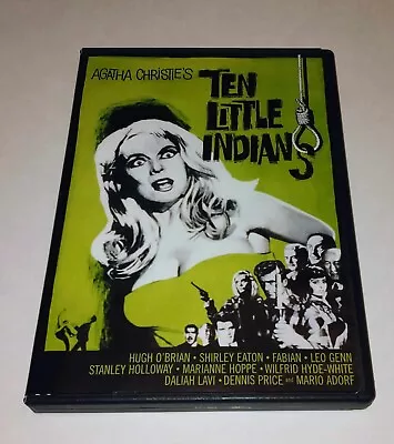 Agatha Christie's Ten Little Indians 1965 B&W Mystery Hugh O’Brian 2006 W/S DVD • $12.95