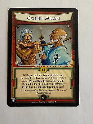 Excellent Student-legend Of The Five Rings Ccg(l5r)-diamond Promo-2004 • $4