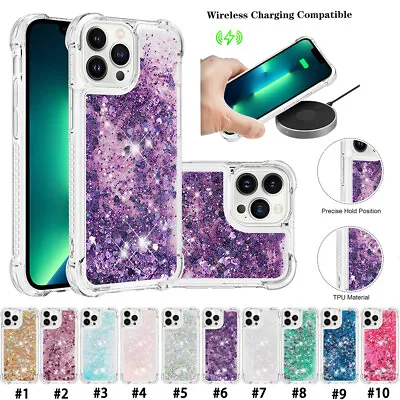 Cover Fashion Glitter Sparkle Soft TPU Case For IPhone 15 Pro Max 14 13 12 XR 6 • $7.53