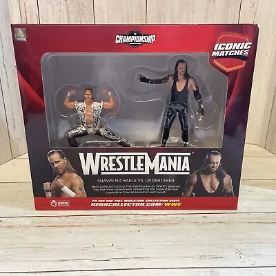 WWE Hero Statues WrestleMania 25 Undertaker Vs Shawn Michaels Eaglemoss Figures • $29.95