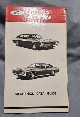 Ford XB Falcon ZG Fairlane Mechanics Data Guide • $65