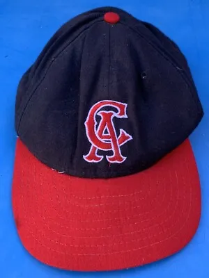 WORN Vintage 1990s Anaheim Angels Baseball Team California New Era Hat 7 1/4 • $24.99