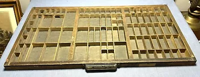 Vintage Hamilton Large Printer's 3-Sect Drawer Letterpress Type Set Tray 32 X 16 • $15.50