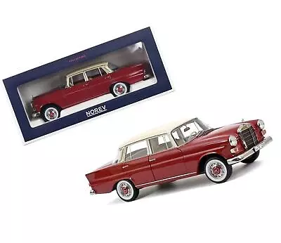 1966 Mercedes-Benz 200 Red With Beige Top 1/18 Diecast Model Car By Norev • $136.52