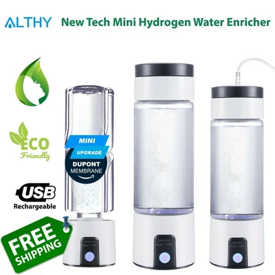 $191.83 • Buy Hydrogen Water Enricher Portable Mini Bottle SPE PEM Maker Ionizer Electrolysis