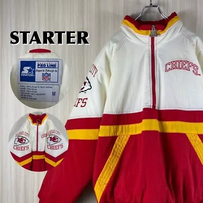 Vintage Kansas City Chiefs NFL Starter Pro Line Pull Over Jacket Size M • $165