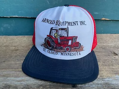 Vintage Trucker Farmer Snapback Cap Hat IH International Harvester Tractor • $77.50