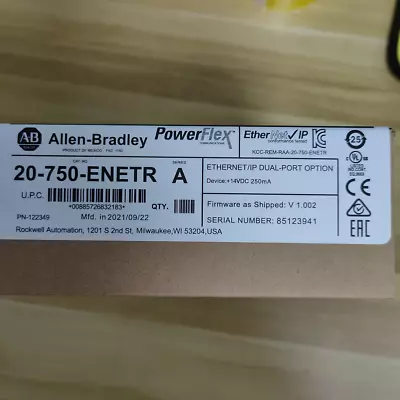 New Factory Sealed Allen-Bradley 20-750-ENETR 750 2-P ENet/IP Module AB US • $266.51