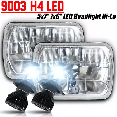 For Mazda B2600 B2200 Pair 7x6  LED Headlights High/Low Beam DRL • $108.99