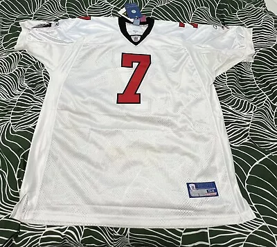 REEBOK NFL WHITE ATLANTA FALCONS MICHAEL VICK FOOTBALL JERSEY Sz 54 Please Read • $19.50