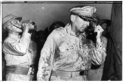 General MacArthur With Philippine President Sergio OsmenaOctober 1944 • $9.99