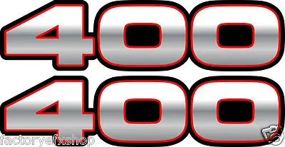 400 Decals Stickers Red Quad Sport 4x4 Atv Graphics 400ex Jet Ski Snowmobile • $13.95