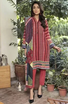 Lakhany 3 Piece Unstitched Printed Soft Khaddar Suit KPW-506 • £24.99