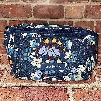 New Vera Bradley Floral Burst Blue Colorful Fanny Pack Belt Bag Adjustable Chic • $40