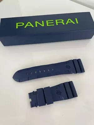 Genuine Panerai Blue Rubber 24mm Watch Strap Wrist Band • £130