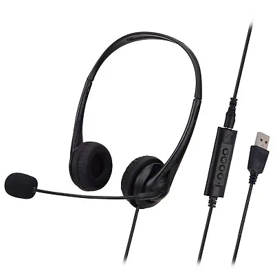 £9.71 • Buy SY490MV Call Center Wired Headset Wired Control USB+3.5MM Port With Q5U9