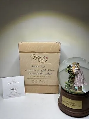 Demdaco Mama Says Freckles Are Angels' Kisses Musical Snow Globe New In Box • $119.99