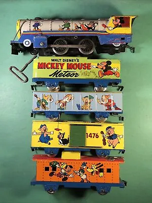 VTG Marx Disney |  Ward Kimball  Printed Name | Mickey Mouse Meteor Train Set • $1499.99