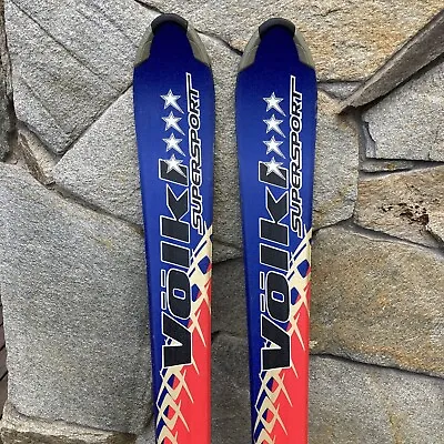 Used Volkl Supersport 158 Cm Downhill Skis Adjustable Marker M12 Bindings • $145