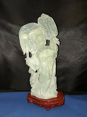 $189.99 • Buy Guanyin Quan Yin Goddess Figurine Statue Jade Jadeite Chinese Hand Carved 10 H