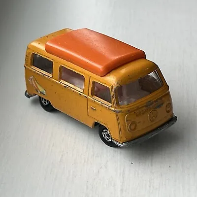Matchbox Superfast No.23 VW Volkswagen Camper Orange With Sailboat Stickers • £4.99