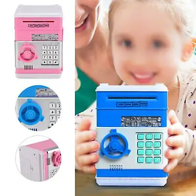 Piggy Bank Safe Money Box Bank Electronic Password Lock ATM Cash Coin Kids Gift • £11.19
