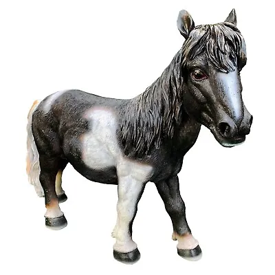 50cm Horse Sculpture Resin Lawn Animal Ornaments Garden Pony Statue Patio Decor • £37.19