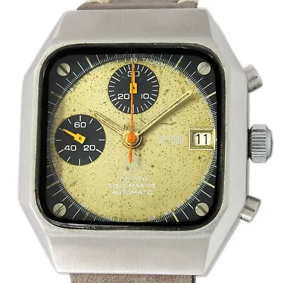 Yema Sous Marine Chronograph Auto Date Mens Rare Vintage Watch 901206 • £1044.76