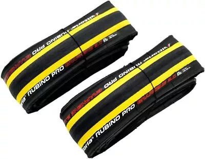 Vittoria Rubino Pro IV G2.0 GRAPHENE Clincher Tire 700x25C  Yellow/Black • $57