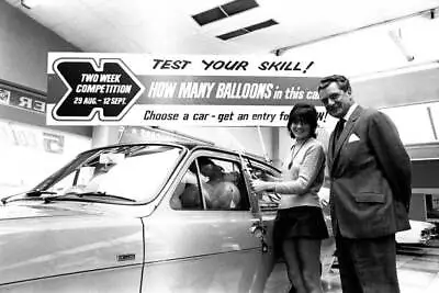 Actress Sally Geeson At Cowies Car Showroom In Sunderland Septemb - Old Photo 1 • $9