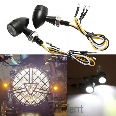 Motorcycle Bullet Mini LED Turn Signals Lights For Harley Sportster XL 1200 883 • $15.66