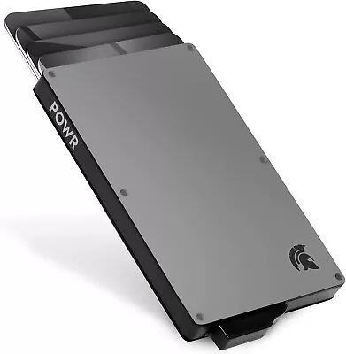 £15.99 • Buy POWR Card Holder Wallet, Mens Minimalist Slim Metal RFID Blocking Contactless