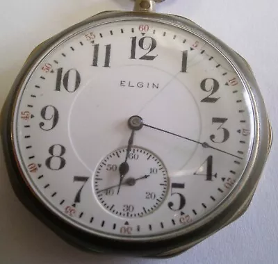 Vintage Elgin 387 16S 17J Pocket Watch Ser# 17244499 Runs NO Reserve • $18.26