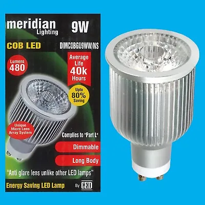 2x 9W Dimmable COB LED GU10 Long Body Reflector 3000K Warm White Light Bulb Lamp • £16.99
