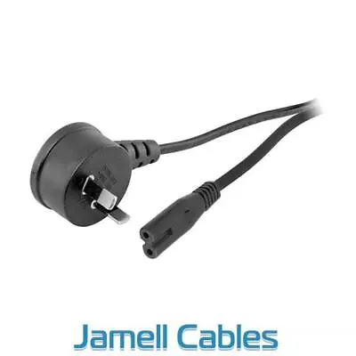 $7.10 • Buy IEC C7 Figure 8 Socket To 2 Pin Plug Right Angle Mains Power Lead 2m