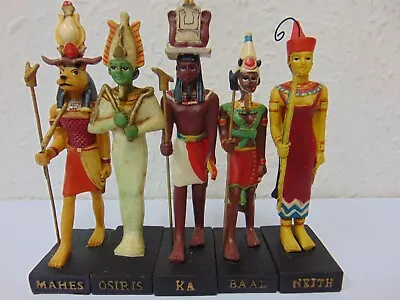 HACHETTE GODS OF ANCIENT EGYPT MODEL FIGURES X 5 Inc MEITHOSIRISMAHESKABAAL • £4.99