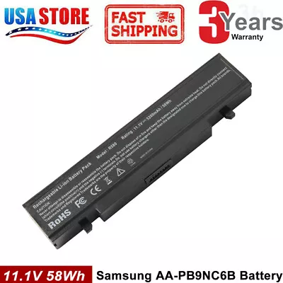 AA-PB9NS6W Battery For Samsung NP-R540 Q430 R480 R580 R468 AA-PB9NC6B • $14.95