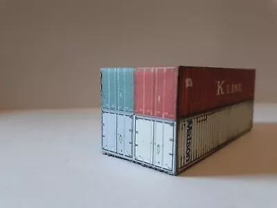 N Scale 4 In 1 Shipping Containers  Assorted Road Names • $12.95