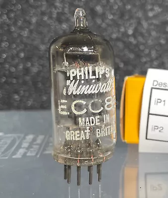 Phillips / Miniwatt ECC83 / 12AX7 Black #235 Dual Triode Tube Vintage Rare • $325